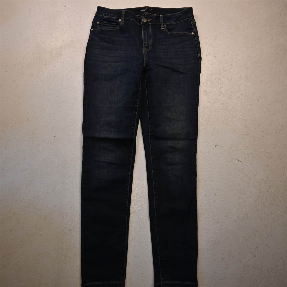 Simply Vera Wang 8 Mid Rise Skinny Rinse Stretch Denim Womens Jeans